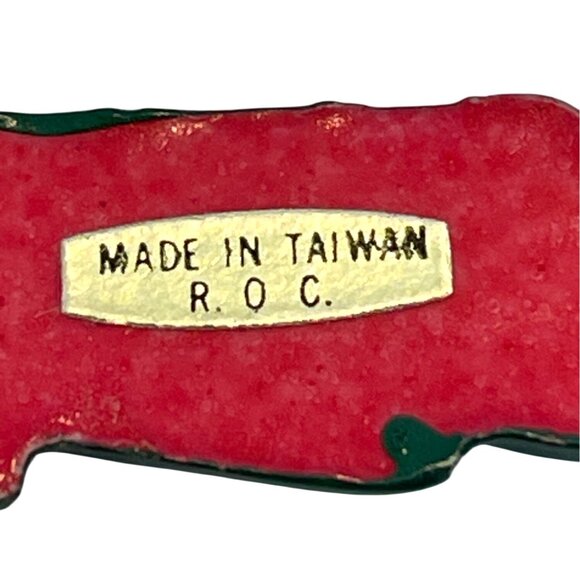 Macaw Parrot Bird Pin Brooch Red Yellow Purple Tropical Wings Feather Rhinestone - Picture 4 of 7